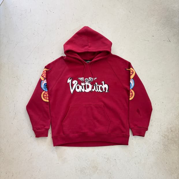 본더치 시그니처 빅로고 빈티지 후드티 L