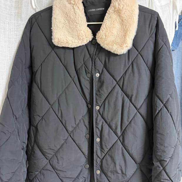 코데즈컴바인 숏패딩 블랙 자켓 점퍼