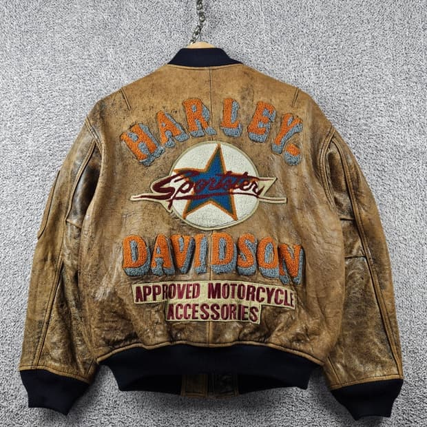 할리데이비슨 모터사이클 스포츠 레더 봄버 자켓 ( M ) / 11136