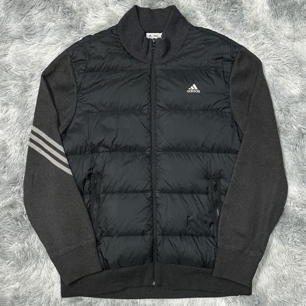 아디다스 골프 다운 니트집업 L
