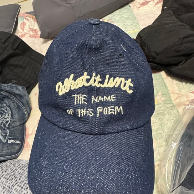 What it isnt 데님 볼캡