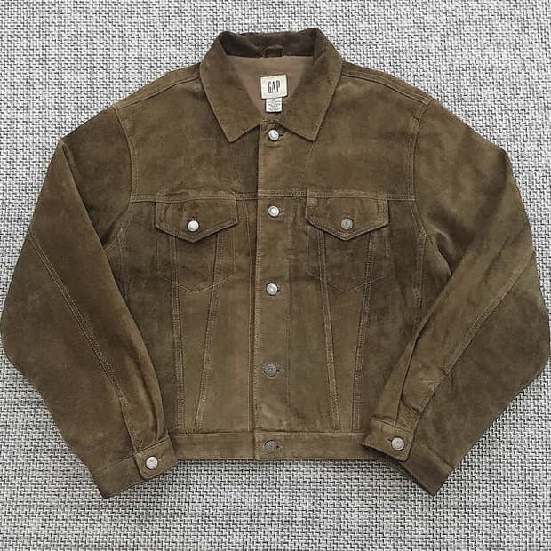 90s original suede 3rd trucker jacket