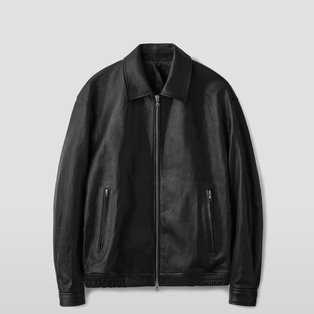 [M] 유니온블루 이태리 램스킨 싱글 자켓 블랙