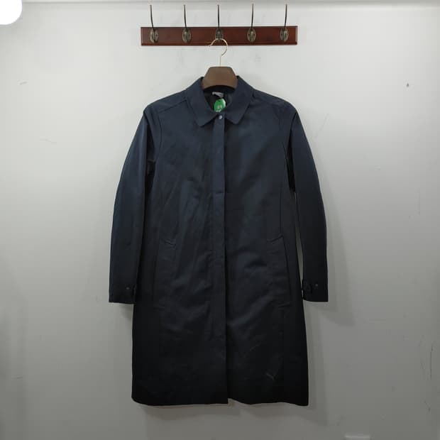 M 푸마 여성 네이비 간절기 미디 맥코트 집업 자켓