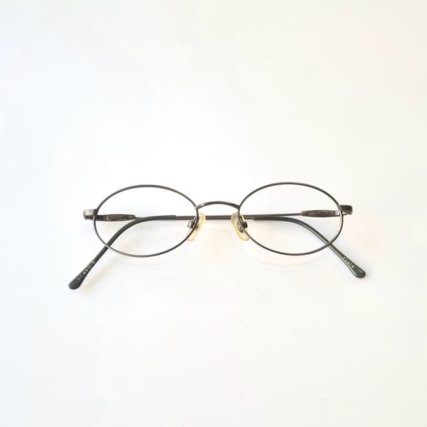 데드스탁 건메탈 브론즈 타원형 안경테  381