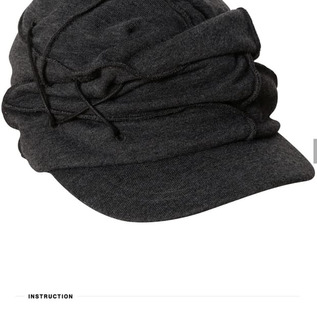 플레어업 Soi Draped Cap 차콜