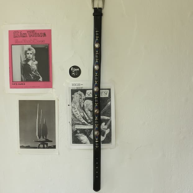 저스틴 웨스턴 레더 스터드 벨트