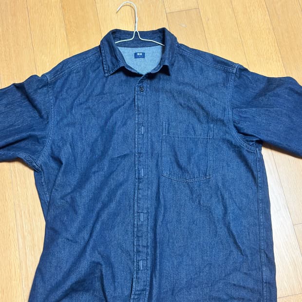 유니클로 데님 셔츠 L