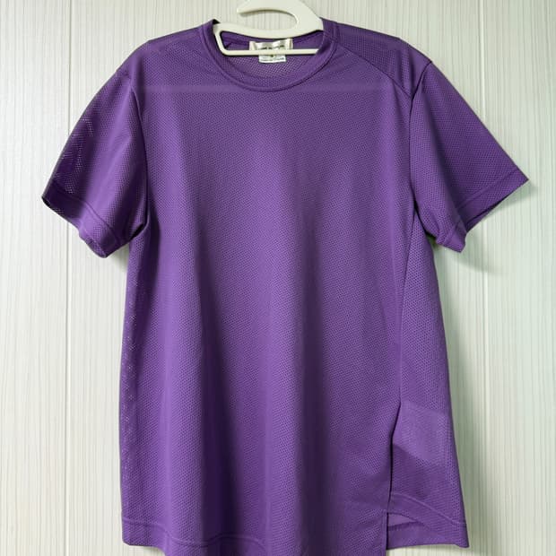 꼼데가르송 퍼플 메쉬 반팔티