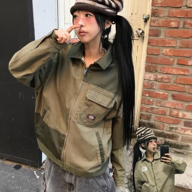 Dickies Reversible Work Jacket - Khaki