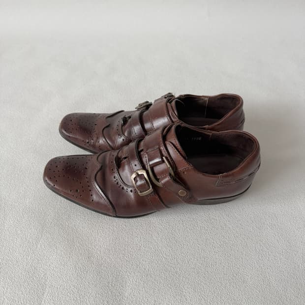 [260]버팔로(Buffalo) 스트랩 레더 슈즈