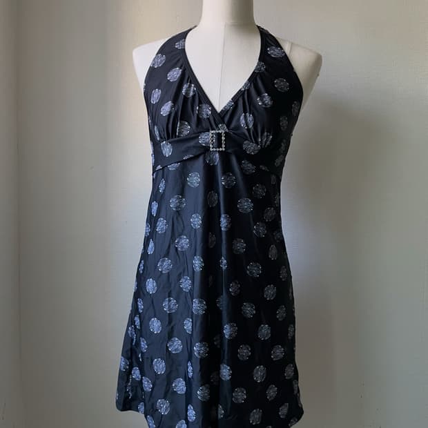 Black cubic swimsuit