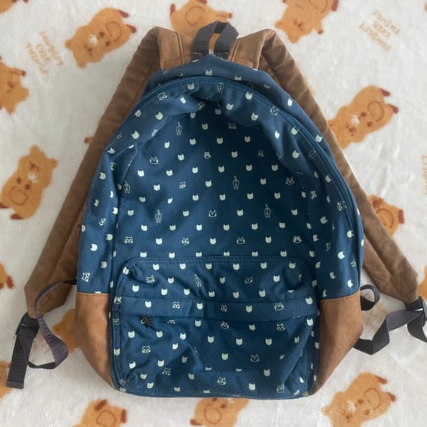 모리걸 빈티지 고양이 백팩 🐱💙