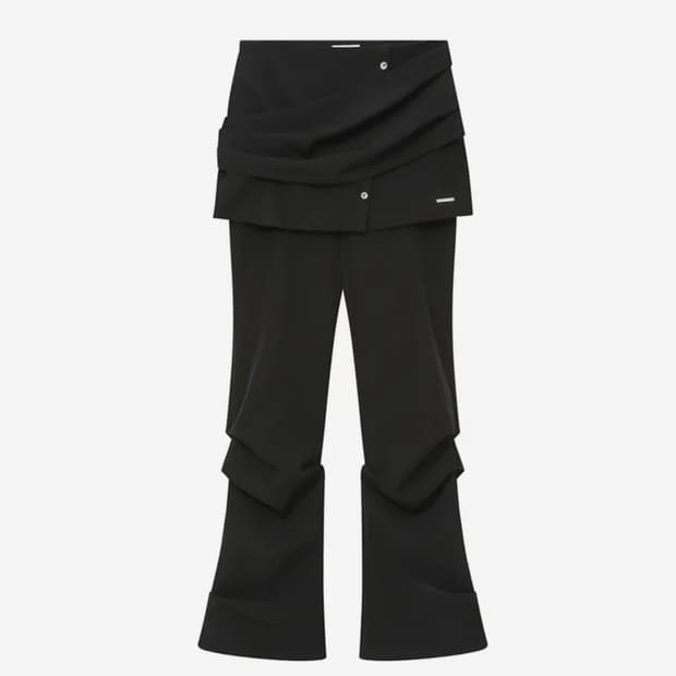 미세키서울 Draped shirt skirt pants SET