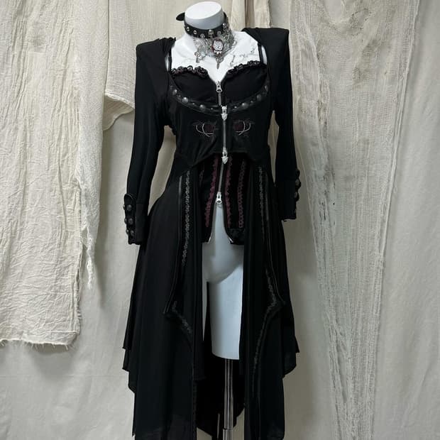 Ozz On Layered Studed Detail Onepiece