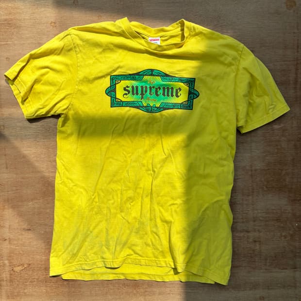 Supreme Top Shotta Yellow Tee 슈프림
