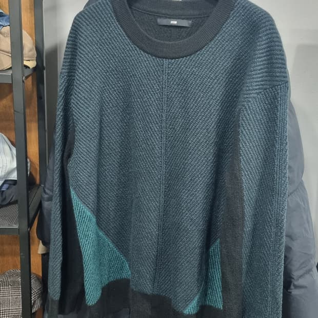 시스템(한섬) 95~100size 블록 겨울니트 3번내외착용