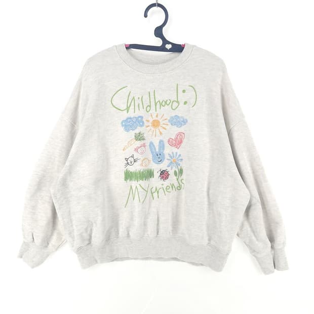 [여F]에이이에이이 오버핏 맨투맨[Y5C-105]