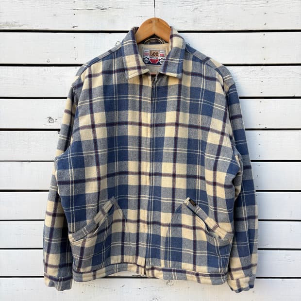 Lee 리 울 체크 워크자켓