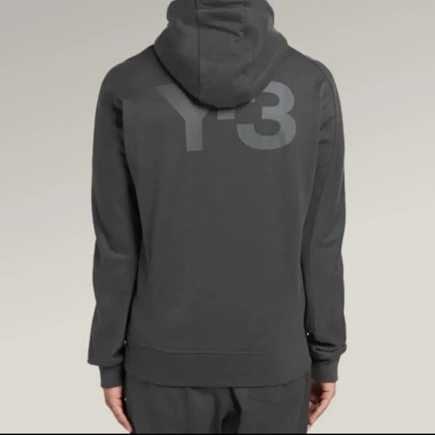 요지야마모토 Y-3 CLASSIC 집업 후드티 차콜