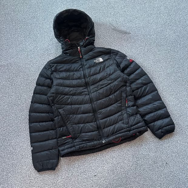노스페이스 블랙 후드 패딩