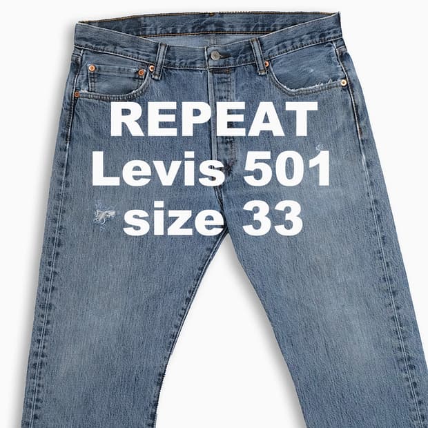 빈티지 리바이스 501 중청 33 인치 LV50134577