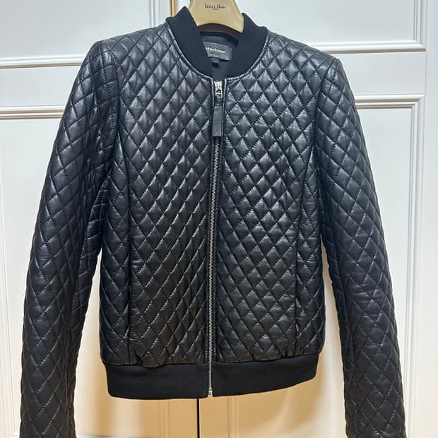 Mackage 퀼팅 봄버 램스킨 자켓 XS