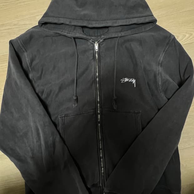 스투시 피그먼트 후드집업 L