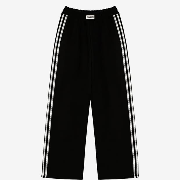 락케이크 레이스 라인 조거 - 블랙