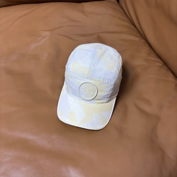 Supreme 슈프림x스톤 아일랜드 아이스 카모 캠프캡 모자