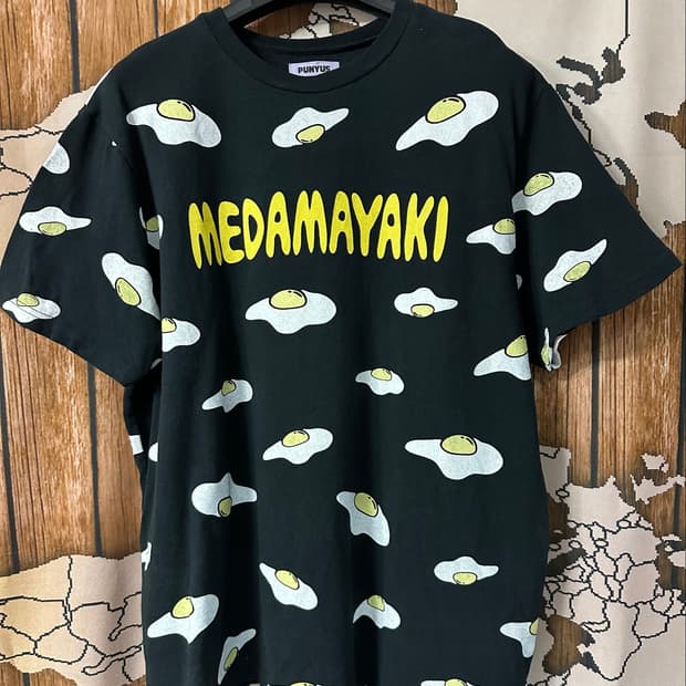 푸뉴즈 PUNYUS 메다마야키 계란후라이 올오버 반팔티 L~XL