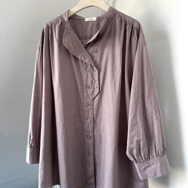 High gauge natural cotton shirt
