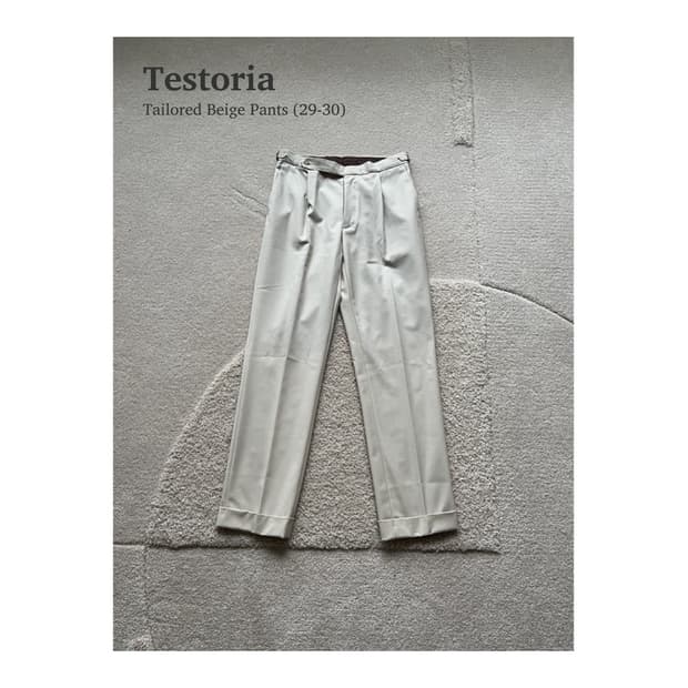 테스토리아 테일러드 베이지 팬츠 (29-30)