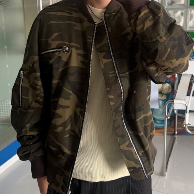 camo jumper 카모 점퍼