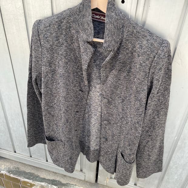 울 블랜드 블레이저