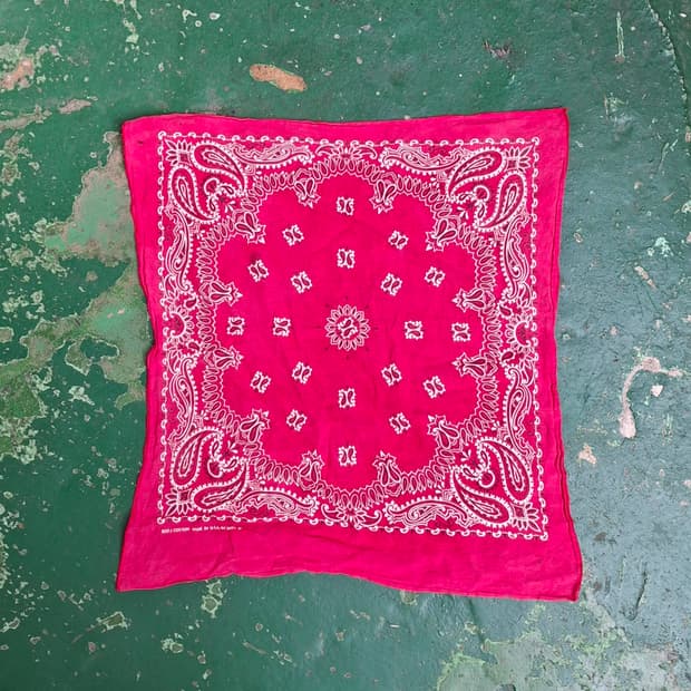 빈티지 페스트컬러 반다나 rn14193 usa