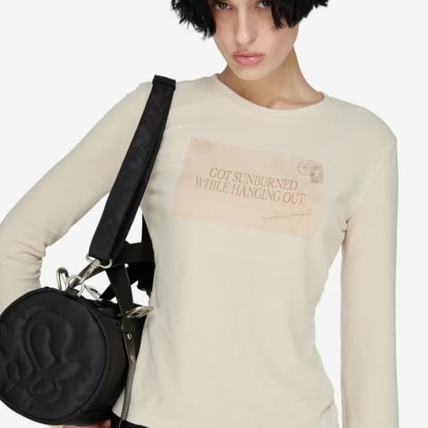 썬번프로젝트 패디드 심볼 트래블 백 블랙