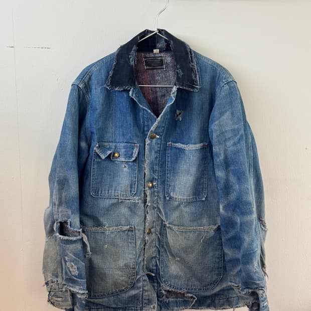 70'S Hard Faded Sears Denim Jacket