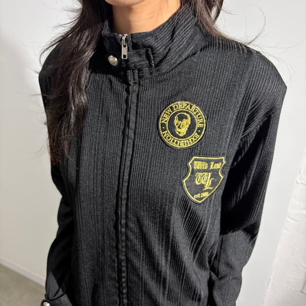 Y2k 펑크 스컬 해골 자켓 집업