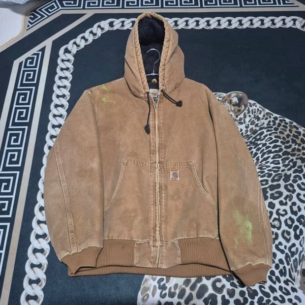 00's 칼하트 디스트레스드 덕 액티브 자켓 J130 BRN 정품