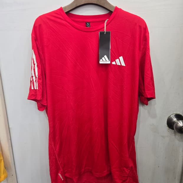 XL,105,새상품)) adidas 아디다스 반팔티셔츠! 레드 색상~