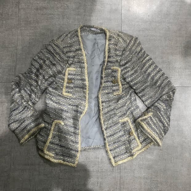 일본빈티지 달천깔페어리 백예린 프린세스 트위드자켓