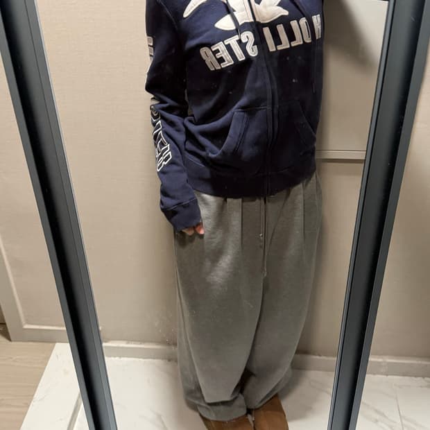 홀리스터 네이비 후드티 s