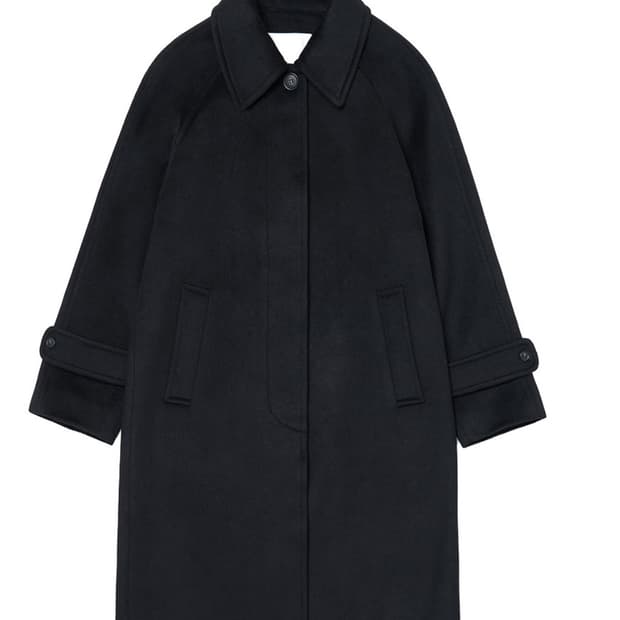 드로우핏 우먼 소프트 캐시미어 싱글 발마칸 코트 [BLACK]