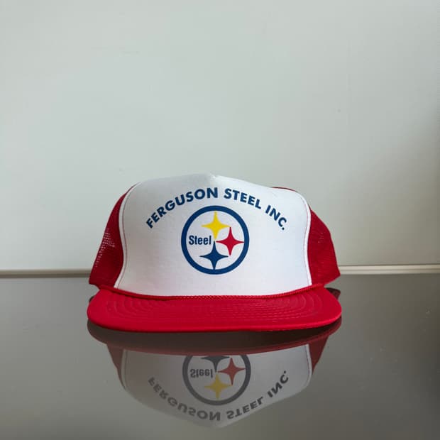 USA 빈티지 모자 볼캡 vintage cap 트러커 메쉬 레드