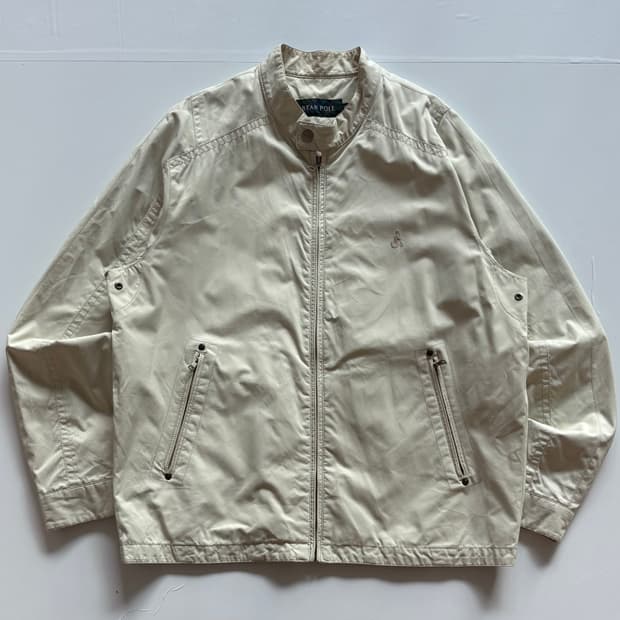 빈폴 베이지 봄버 자켓