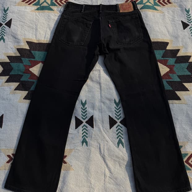 리바이스 517 흑청 33/30 지퍼플라이