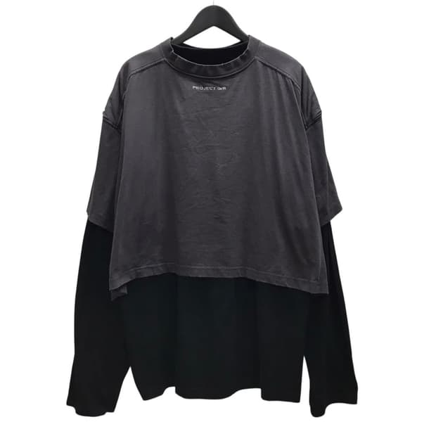 PROJECT G/R print  Layered T-shirt