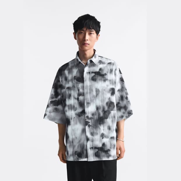XL) ZARA 자라 루즈핏 반팔셔츠 남방