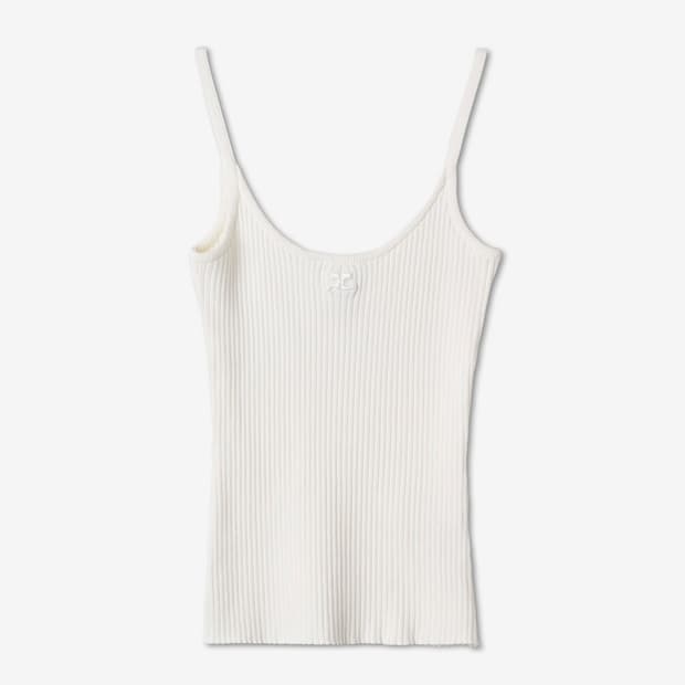 꾸레쥬 리에디션 골지 탱크탑 xs